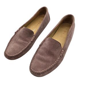 M. Gemi Women's Taupe Suede Loafers